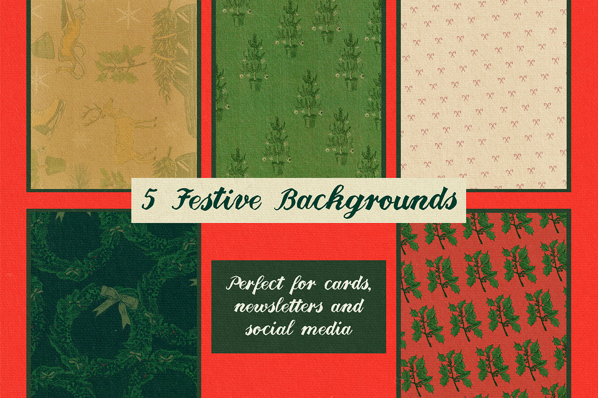 Holiday Design Kit + Script Font, a Texture Illustration by Dylan Roop Design Co. (Photo 5 of 9)