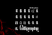 Blackletter Procreate Brushes, a Brush Add-On by Emmanuel Buron (Thumbnail 7 of 13)
