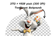 Whimsical Bunny Easter Clipart, an Illustration by one-touch (Thumbnail 10 of 15)