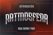 ARTMOSFEAR DISPLAY FONT, a Sans Serif Font by 24Design Studios (Thumbnail 1 of 5)