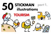 Cartoon tourism set 1., a Person Illustration by eka panova (Thumbnail 1 of 7)