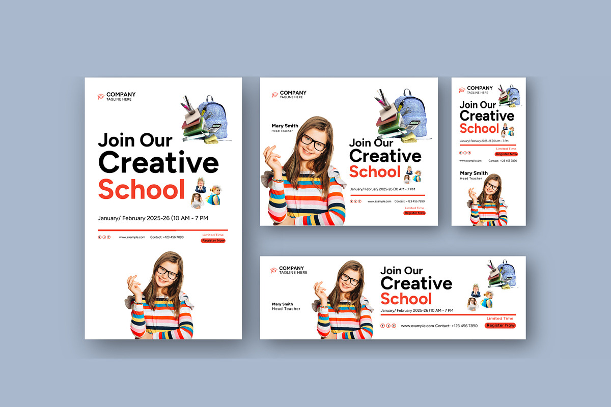 Education Web Banner Template Layout, an UI Kit Template by CreativeShaper (Photo 4 of 4)