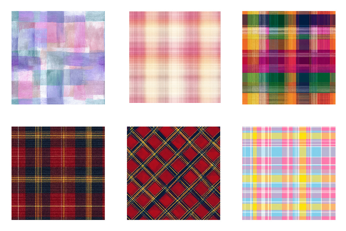 Plaid Seamless Pattern Bundle, a Pattern Graphic by CreationArt (Photo 4 of 7)