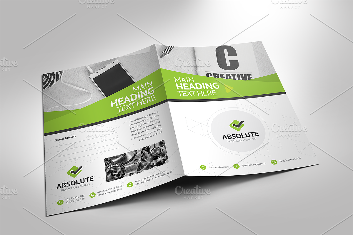 Corporate Presentation Folder, a Stationery Template by GenerousArt (Photo 4 of 4)