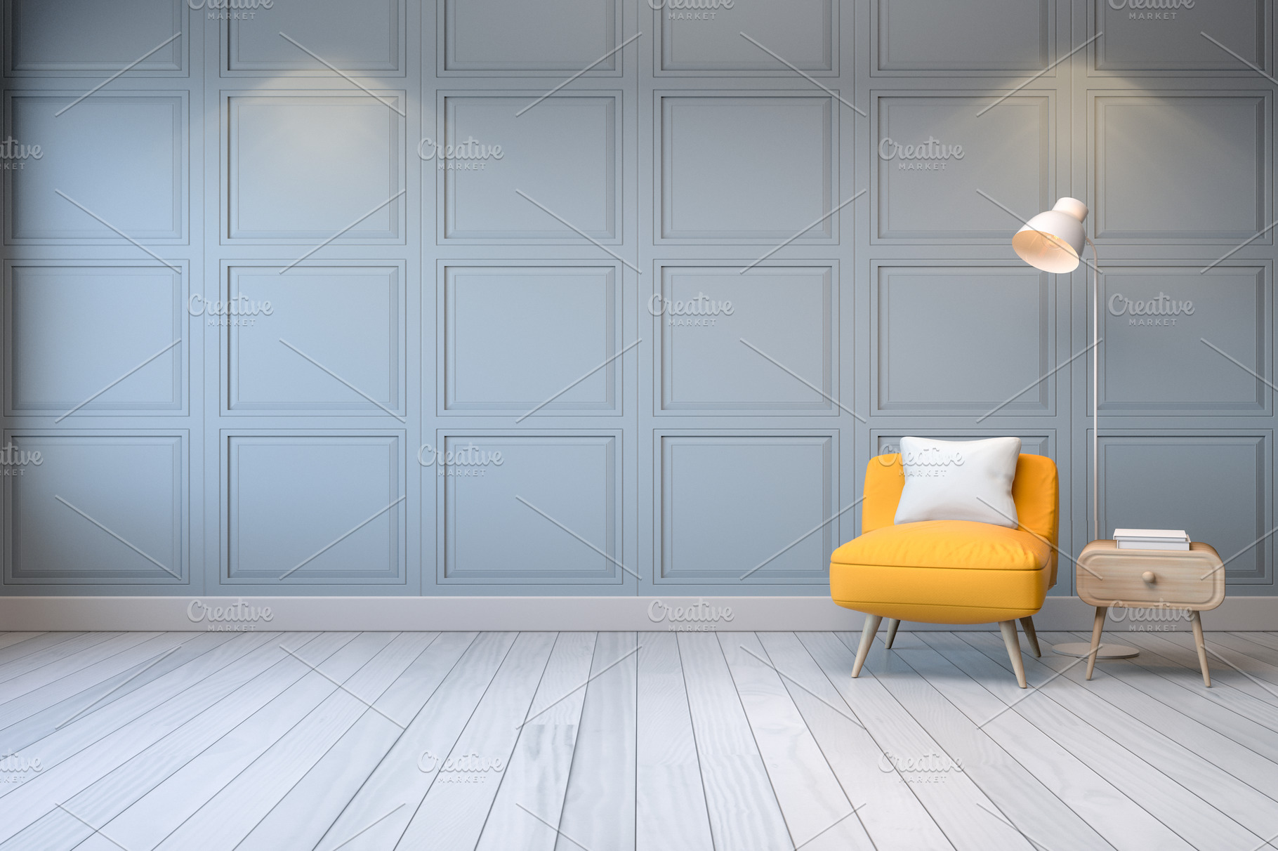 Minimalist  interior design featuring chair, decoration, and floor, an Architecture Photo by 3D INTERIOR DESIGN