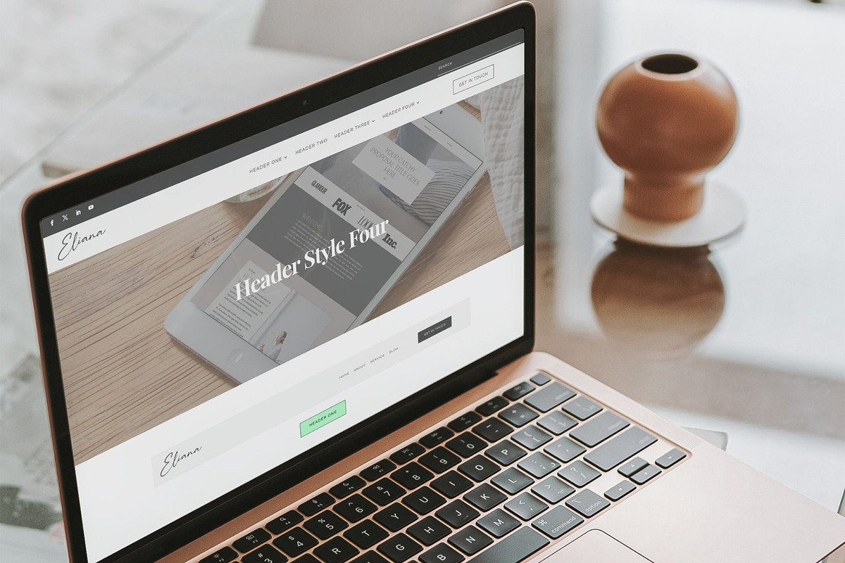 Divi Theme Header Template Bundle, a WordPress Template by Sarah Worboyes Designs (Photo 5 of 7)