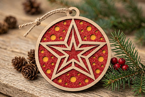 Christmas Star Ornament SVG File