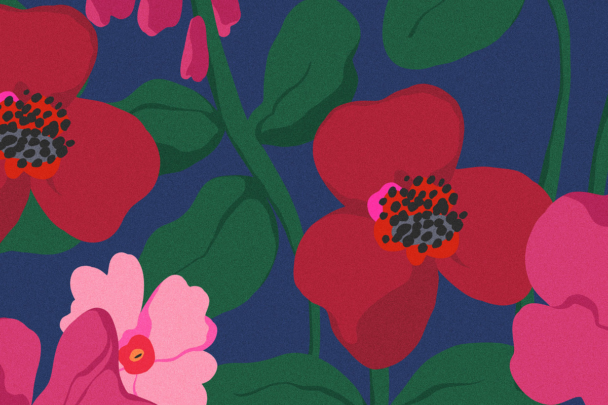 Vivid Abstract Modern Floral Pattern, a Pattern Graphic by likorbut (Photo 11 of 13)