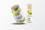 Mason Jar Mock-Up, a Packaging Mockup by DesignRushMarket (Thumbnail 3 of 8)
