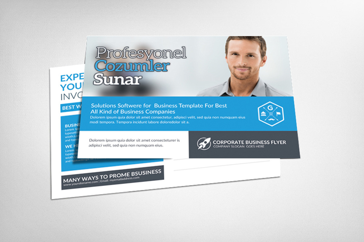 5 Company Postcard Psd Bundle, a Card Template by graphicforest (Photo 4 of 5)