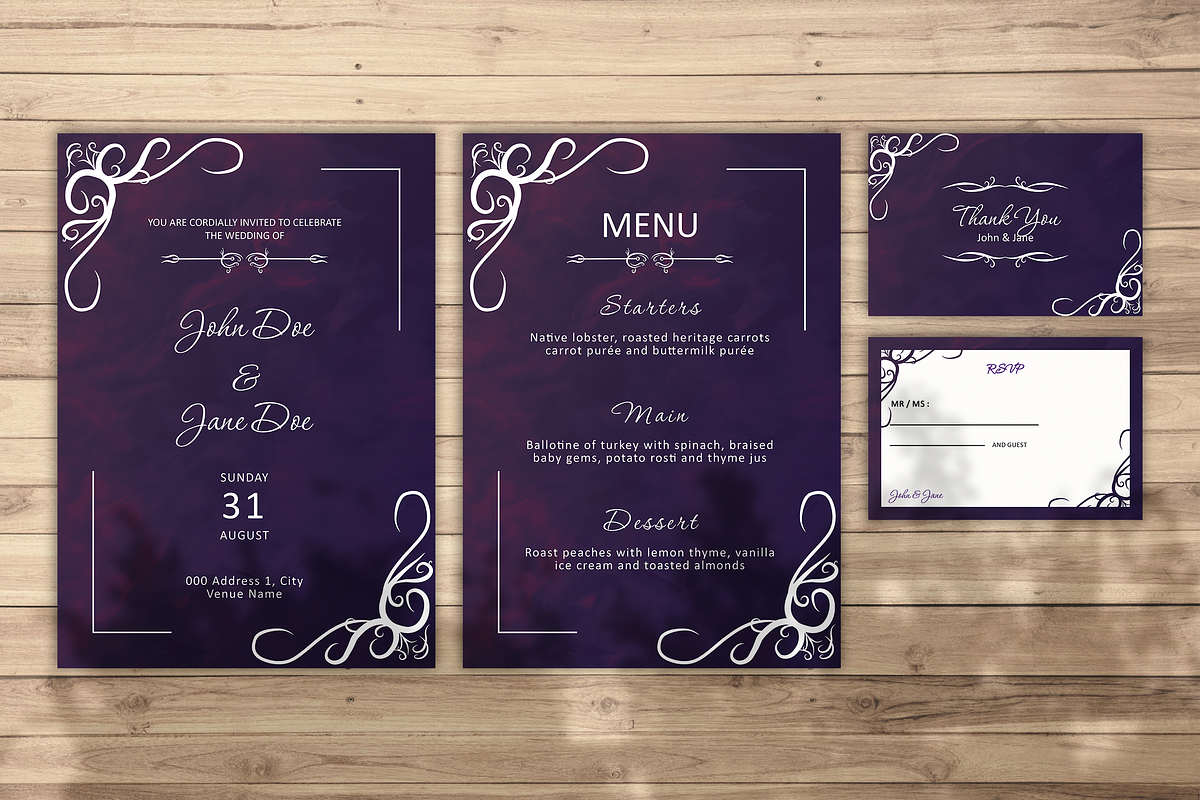 Fier - Ornament Wedding Invitation, an Invitation Template by JACodes (Photo 1 of 2)