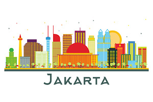 Jakarta Indonesia City Skyline