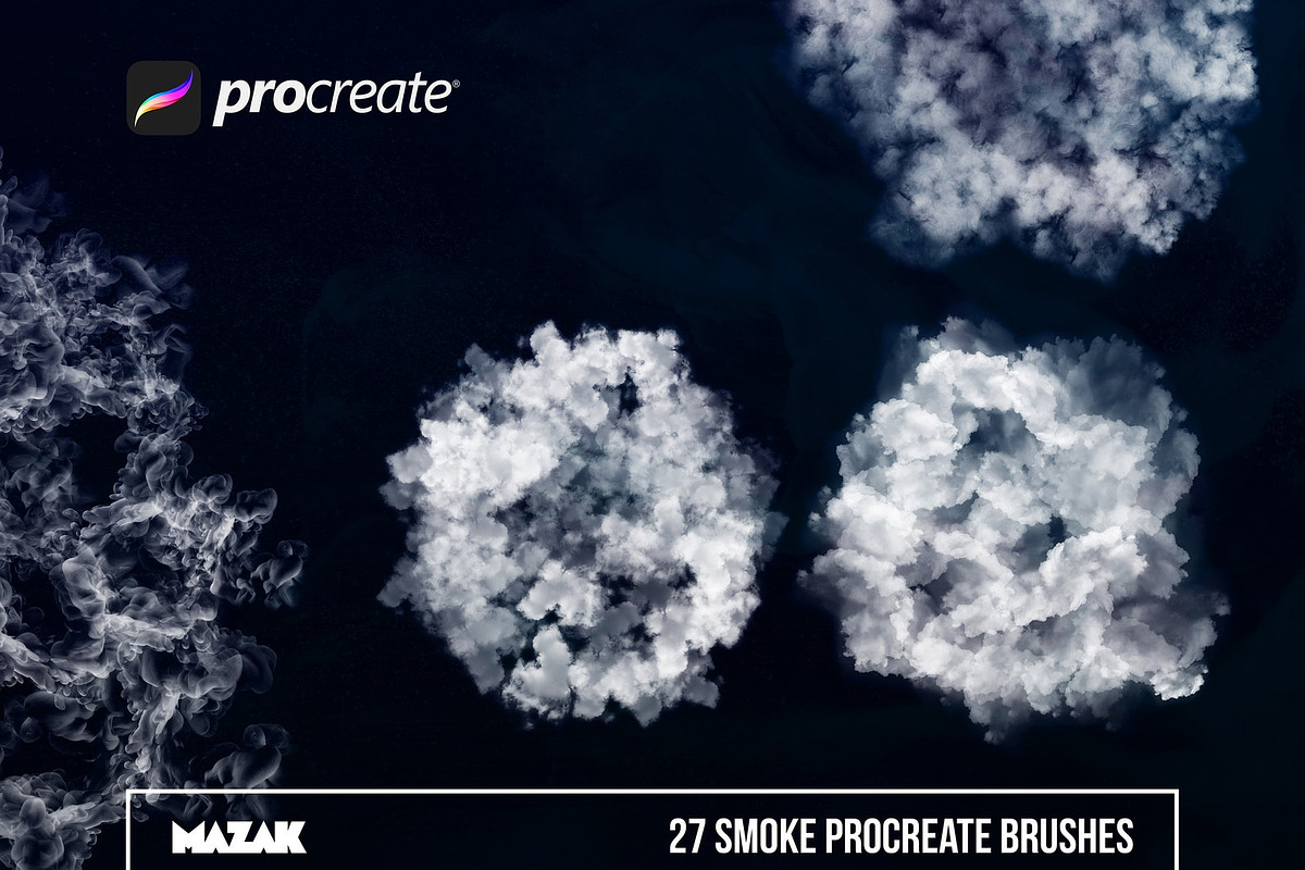 Procreate smoke brushes, a Brush Add-On by Endete & Mazak brushes (Photo 8 of 9)