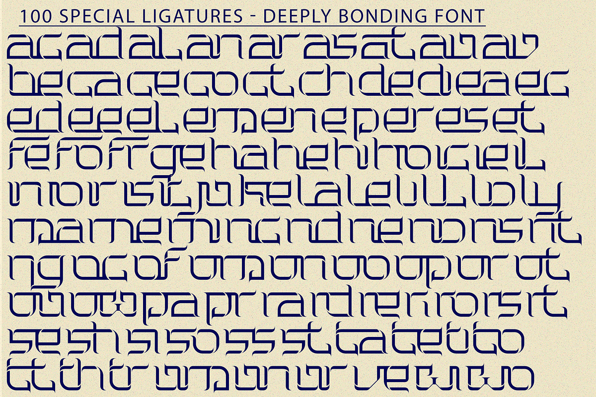 Deeply Bonding Font, a Sans Serif Font by 177Studio