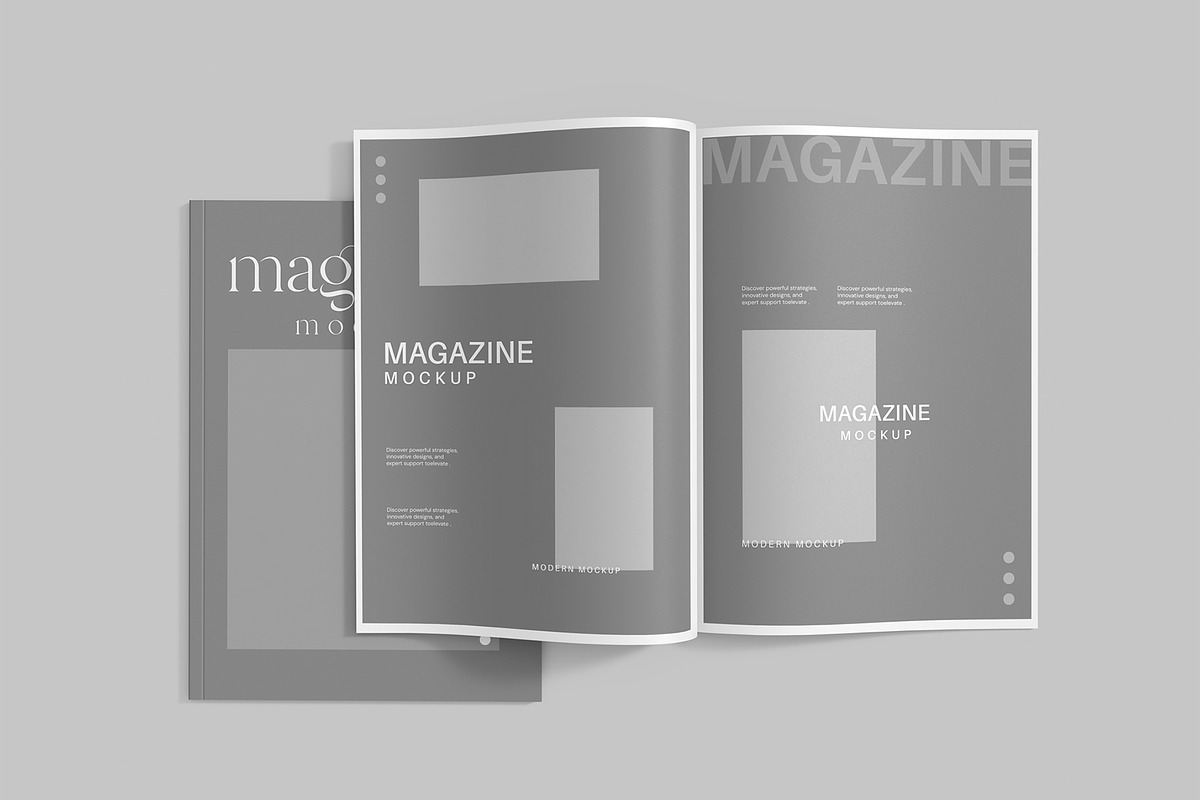Top View Magazine Mockup