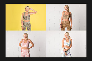 100 Leggings Mock-Up Set