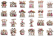 Watercolor Easter Animals Clipart, an Illustration by Sublimation Artist (Thumbnail 2 of 7)
