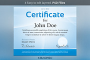 Simple Certificate Template, a Stationery Template by Krukowski Graphics (Thumbnail 3 of 3)