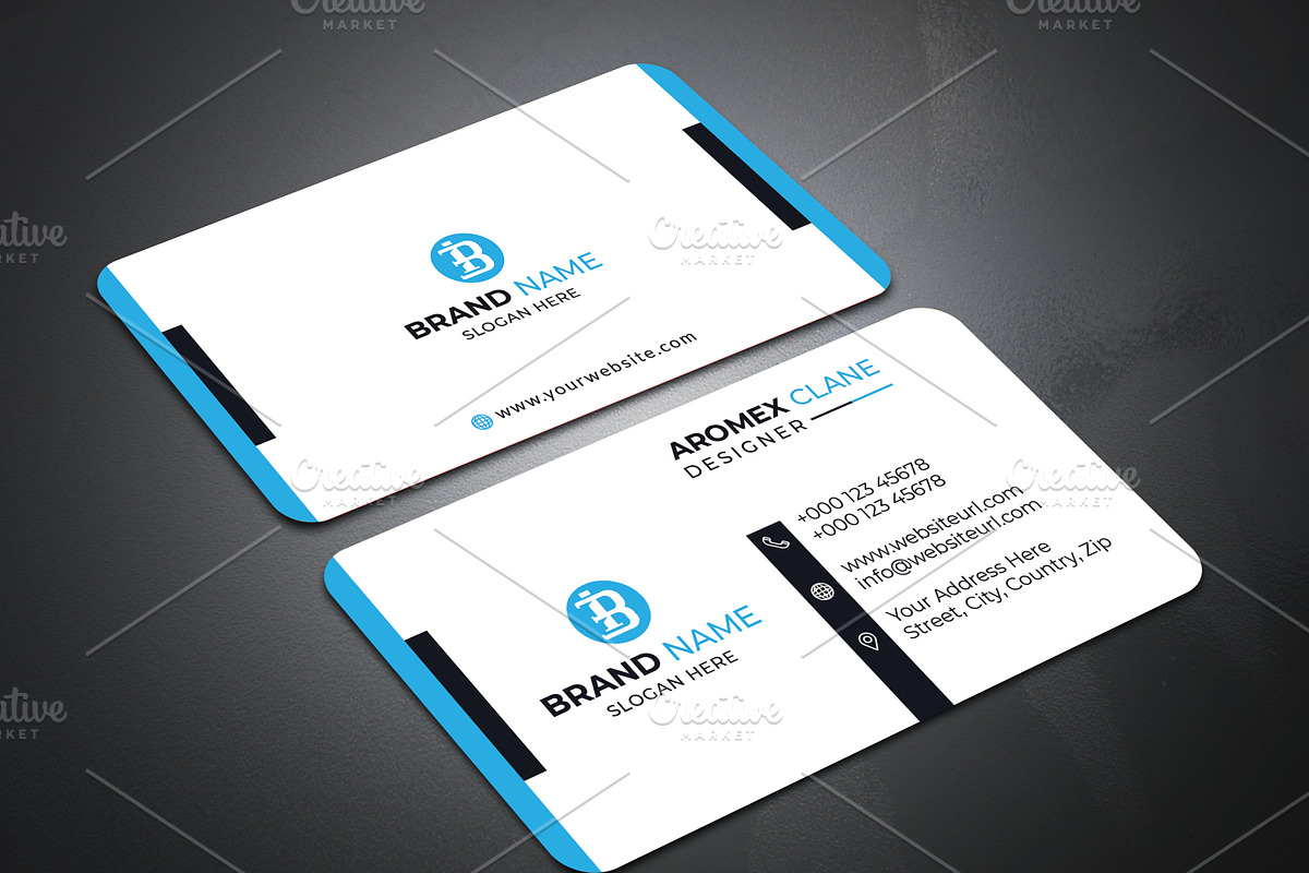 Corporate Business Card Template, a Business Card Template by saifulbranding (Photo 1 of 4)