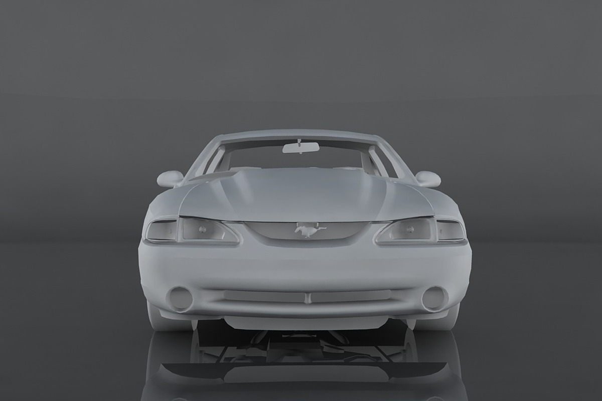 1995 Ford Mustang, a Cars & Vehicle 3D Model by valtriiu (Photo 9 of 12)