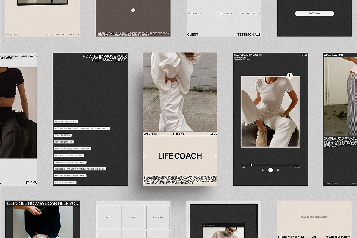 Life Coach Instagram Stories, a Social Media Template by Moscovita Studio (Photo 7 of 17)