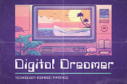Digital Dreamer | 1980s CPU Font, a Sans Serif Font by HipFonts (Thumbnail 5 of 11)