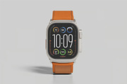Apple Watch Ultra Mockup, a Wearable Device Mockup by zpackcreative (Thumbnail 3 of 5)