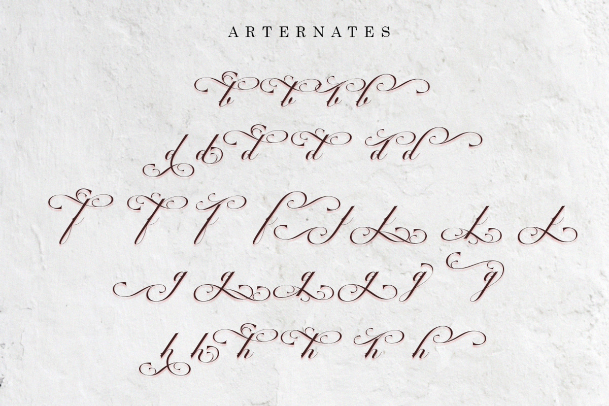 Cardilan | Tattoo Font, a Script Font by Romiecreative (Photo 8 of 8)