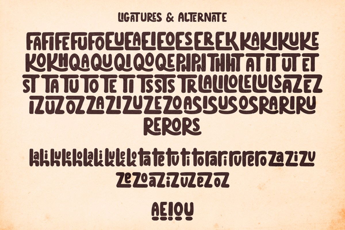 Blocate - Playful Retro Font, a Sans Serif Font by Pandeka Studio (Photo 12 of 12)