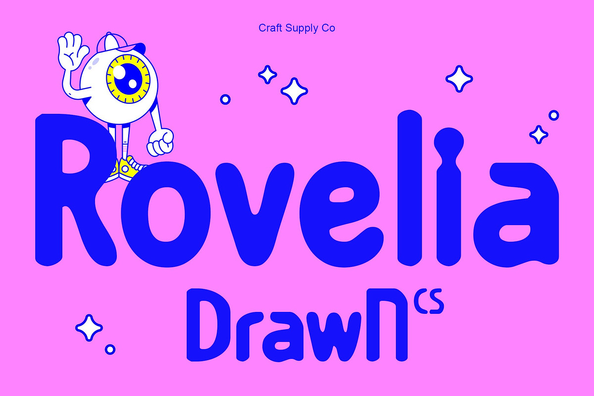 CS Rovelia Drawn, a Sans Serif Font by Craft Supply Co. (Photo 1 of 8)