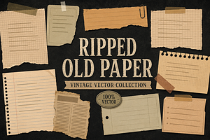 Ripped Old Paper, a Texture Illustration by alexdndz