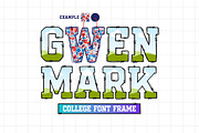 Gwen Mark Canva Font Frames, a Design Template by Jozoor (Thumbnail 1 of 5)
