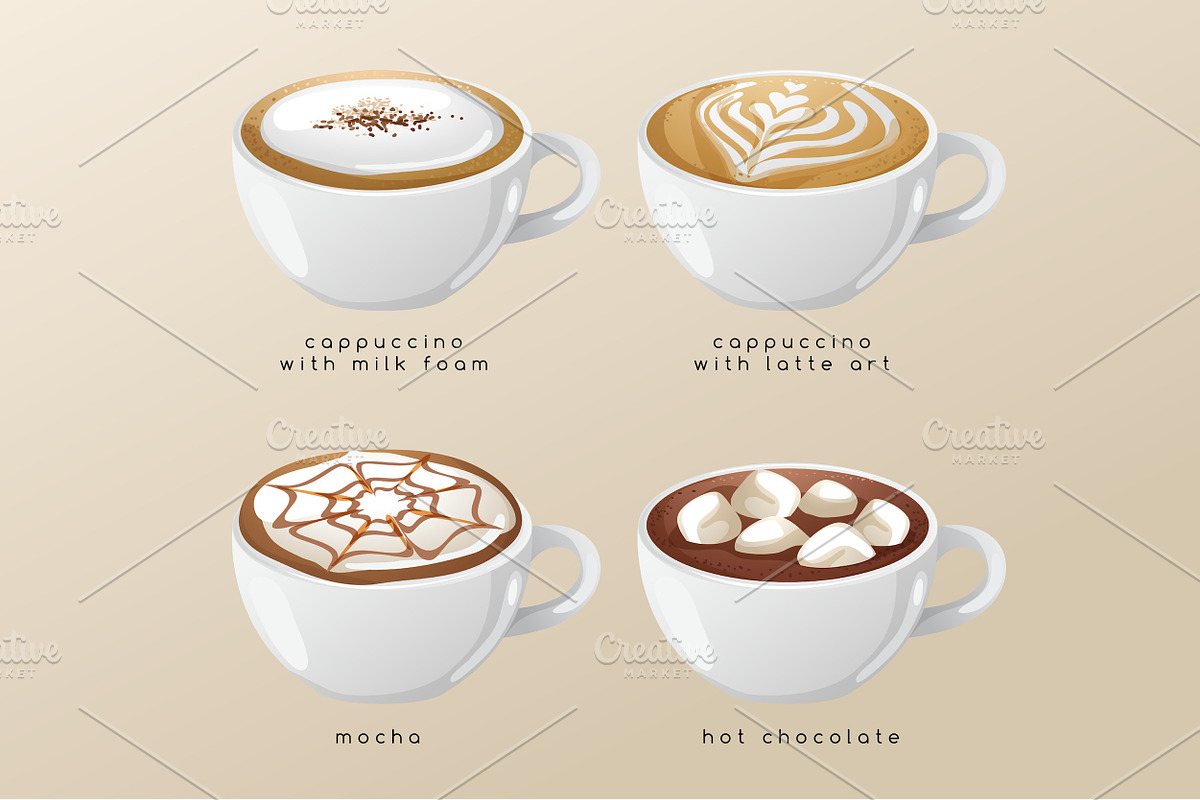 Big Set of Espresso Menu, an Object Graphic by Daraon (Photo 4 of 4)