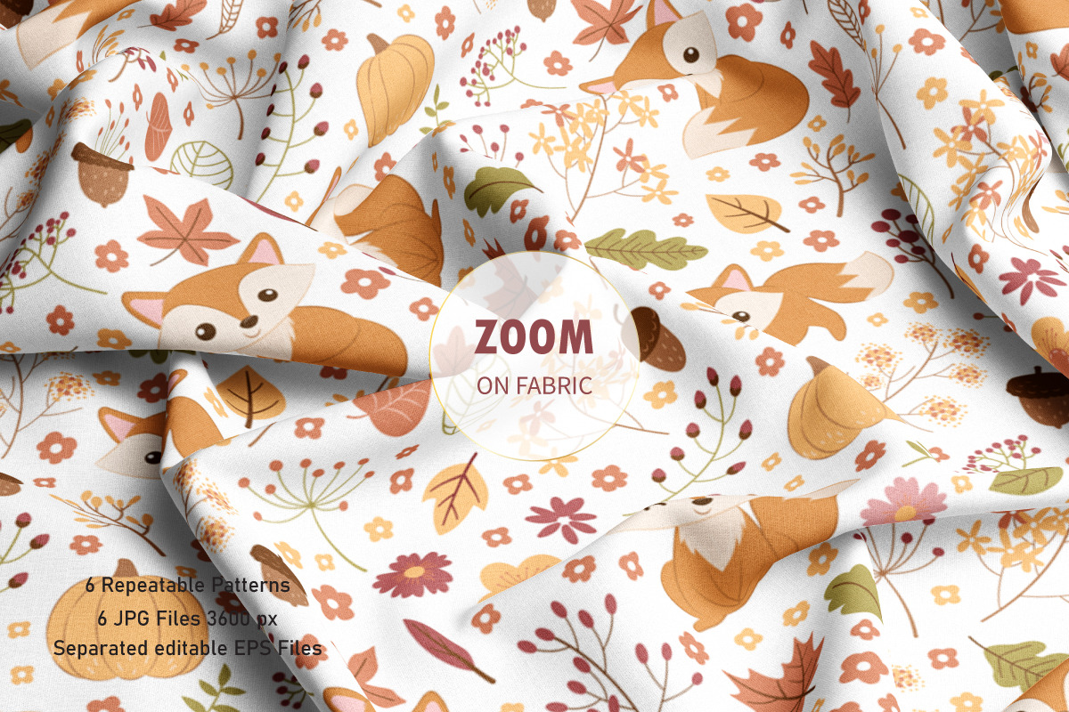 Cute Little Foxy in Autumn Patterns, a Pattern Graphic by DrawStudio1988 (Photo 9 of 11)