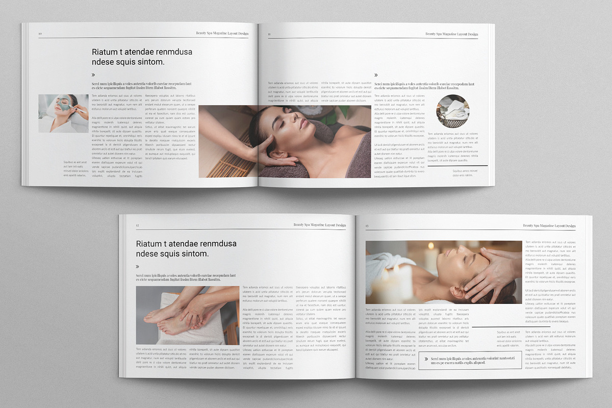 Digital Beauty Spa Magazine Design, a Magazine Template by TemplatesForest (Photo 6 of 10)