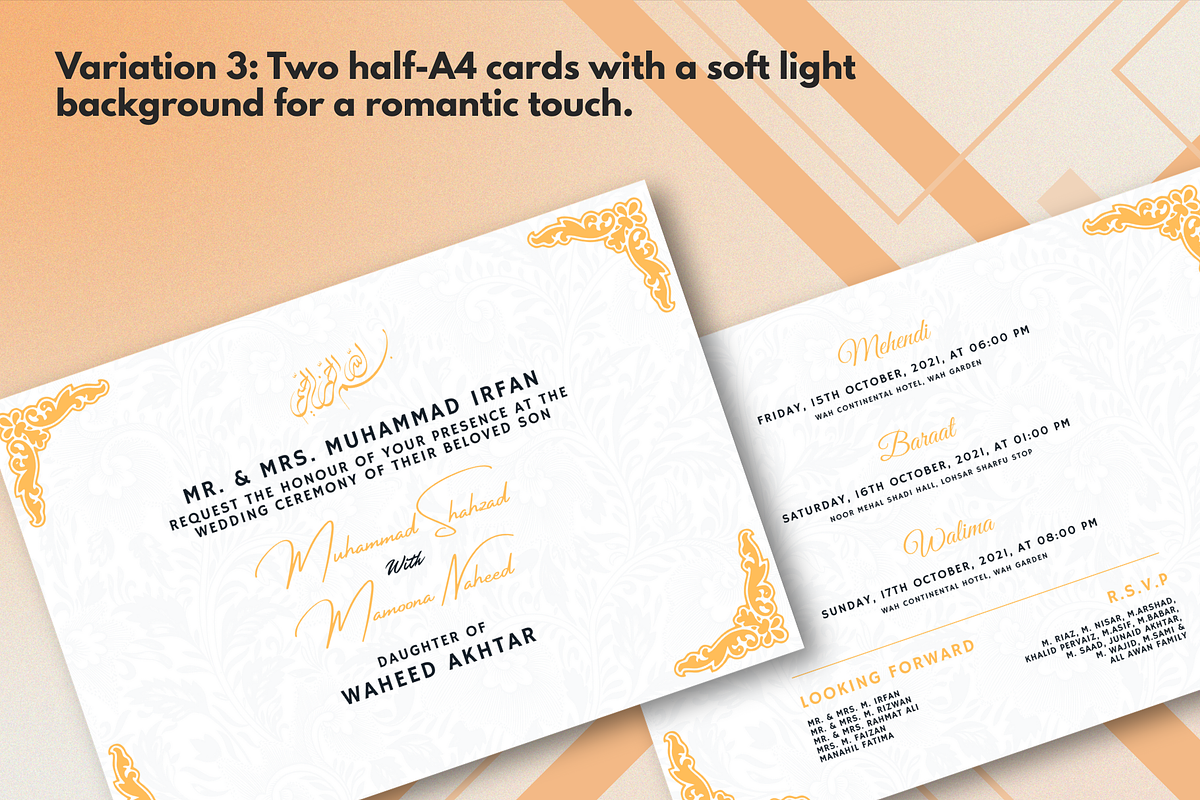 Elegant Wedding Invitation Template preview 4
