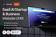 Atomify – SaaS AI Landing Page Kit, an UI Kit Template by AtelierDuVow (Thumbnail 1 of 5)
