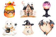Peach Colored Halloween Clipart, a Seasonal Illustration by CitraGraphics (Thumbnail 4 of 6)