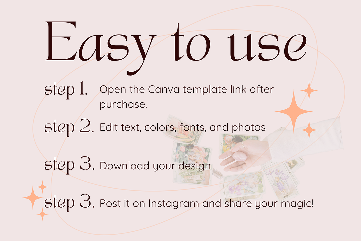 Tarot Reader Instagram Carousal Pack, a Social Media Template by Mochi Atelier (Photo 7 of 10)