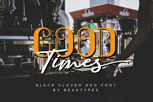 Black Clover Font Duo