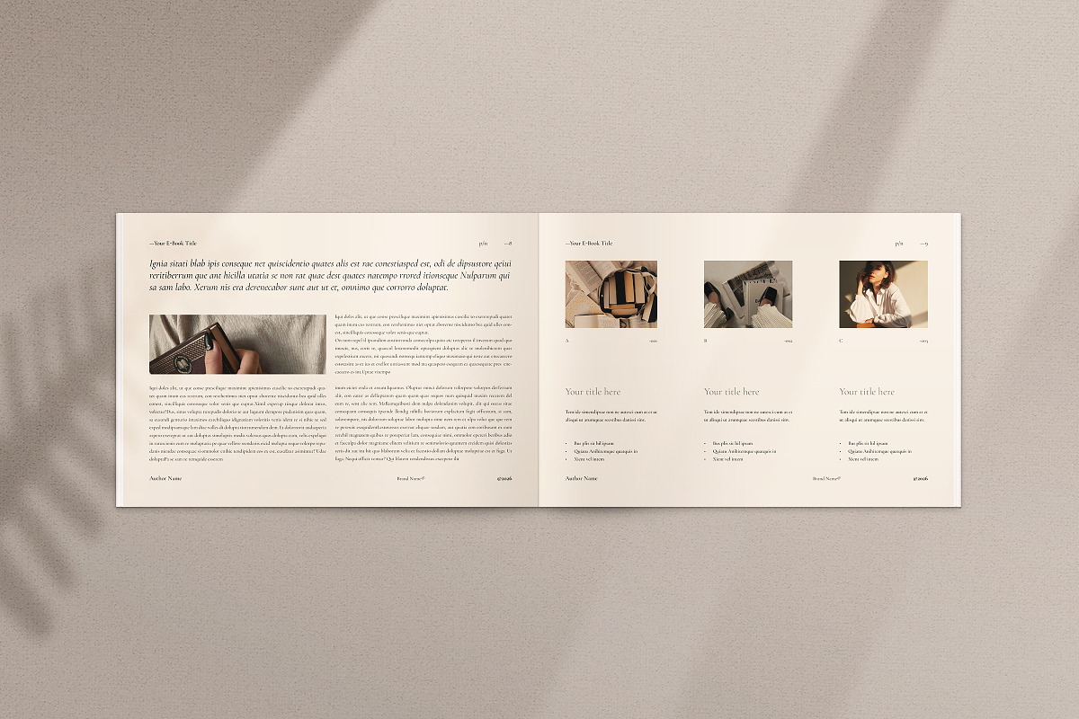 Digital E-Book Landscape Template, a Magazine Template by ArtisanaAura (Photo 5 of 18)
