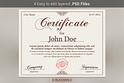 Certificate Template, a Stationery Template by Krukowski Graphics (Thumbnail 3 of 3)