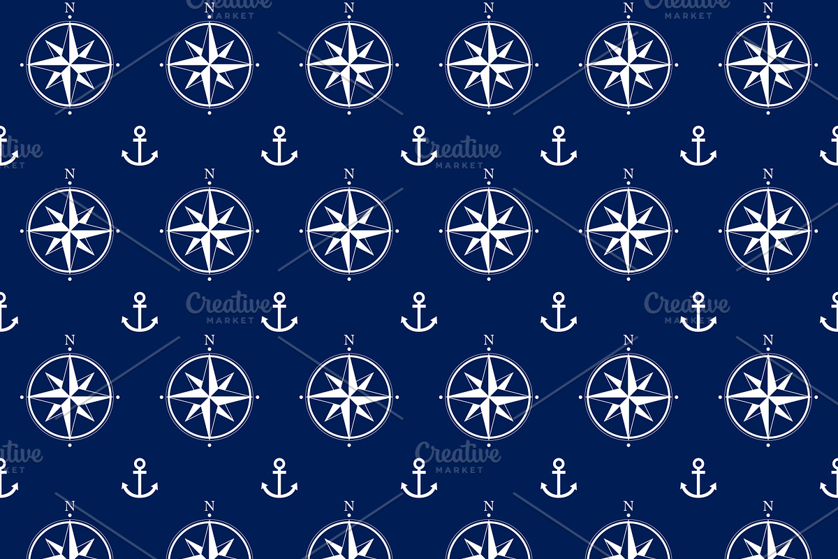 Nautical Navy & Red Papers preview 2