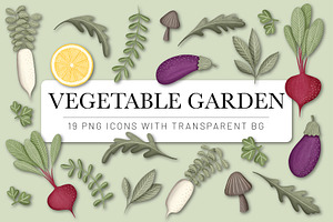 Vegetable Garden Patterns & Icons