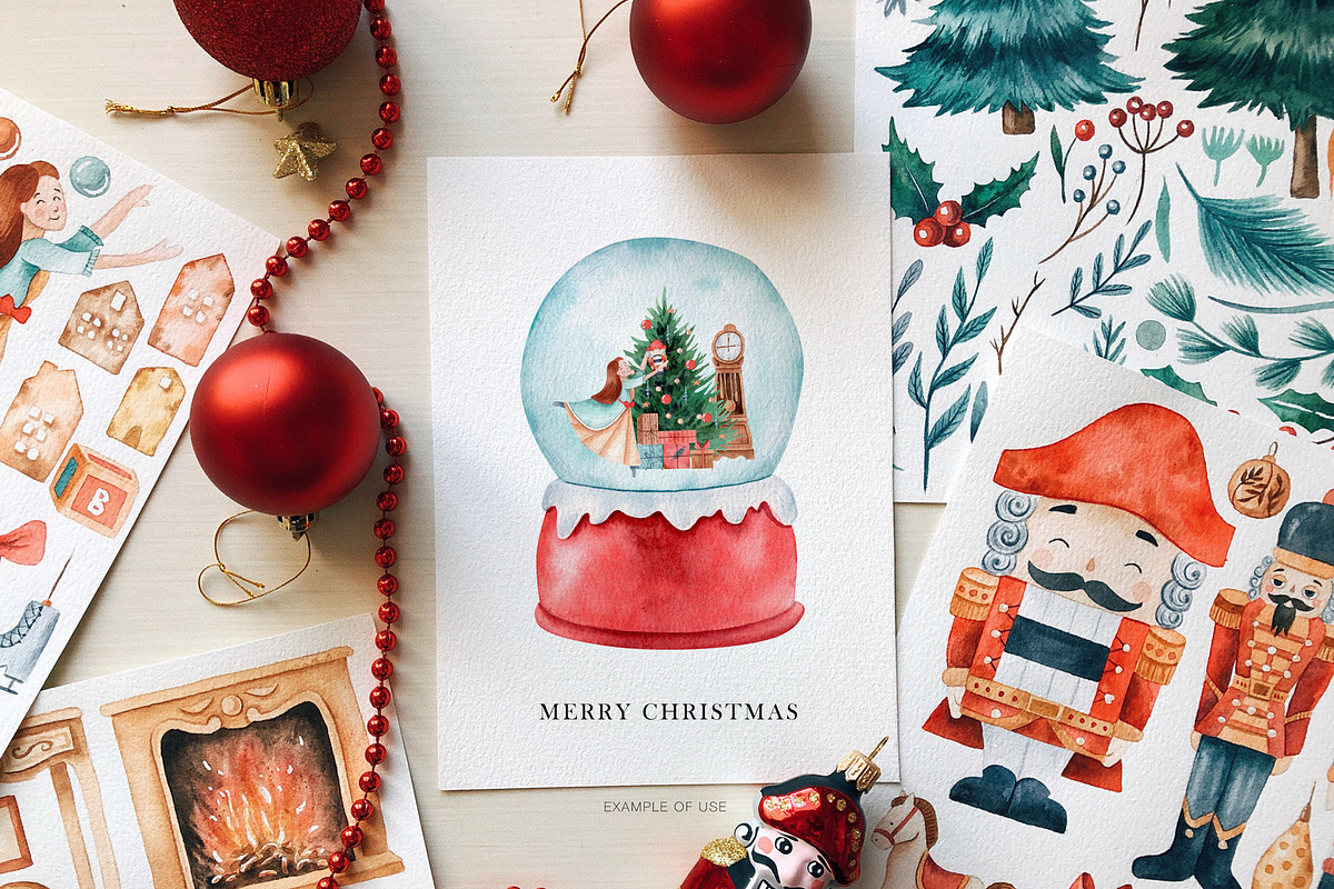 Christmas Nutcracker Watercolor Set, a Decorative Illustration by Art Dari Autumn (Photo 3 of 19)