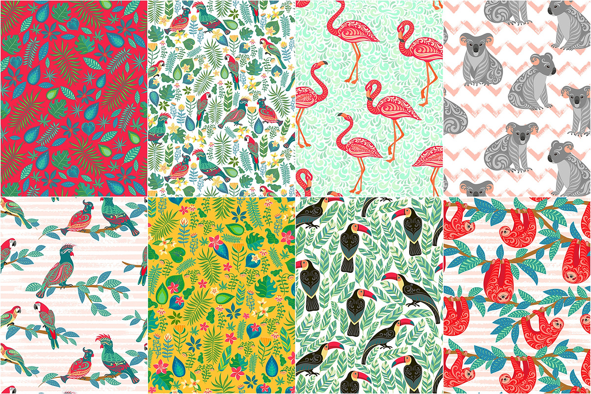 TROPICANA, 30 Seamless Patterns, a Pattern Graphic by Irina Skaska (Photo 14 of 17)