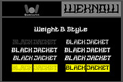 Black Jacket font, a Font by weknow (Thumbnail 7 of 8)