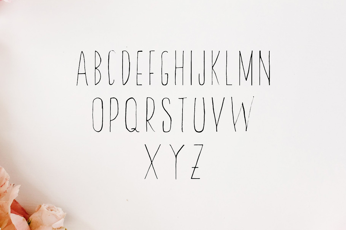 Abeetha Hand Drawn Font preview 2