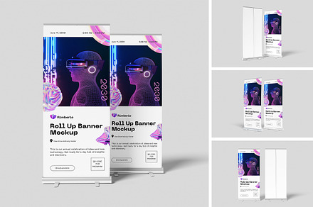 Roll Up Banner Mockup, an Advertising Mockup by swsi-studio