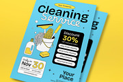 Cleaning Service Promo Flyer, a Flyer Template by graphicook (Thumbnail 2 of 3)